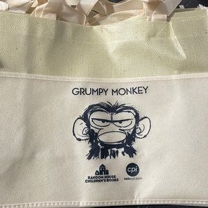 Bulk of 10 Grumpy Monkey Medium Tote Bags  with front pocket